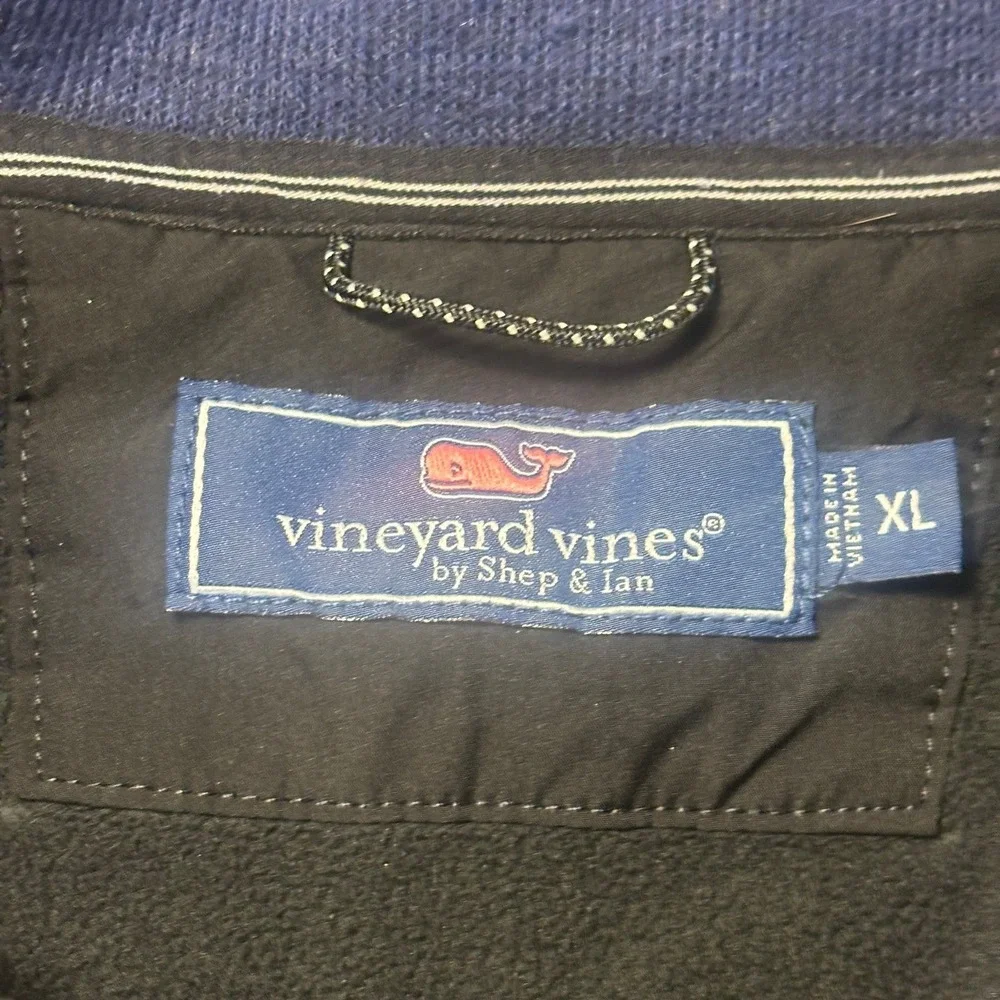 Vineyard Vines Pullover XL Mens Blue 1/4 Zip Fleece Long Sleeve Preppy Casual - Picture 4 of 11